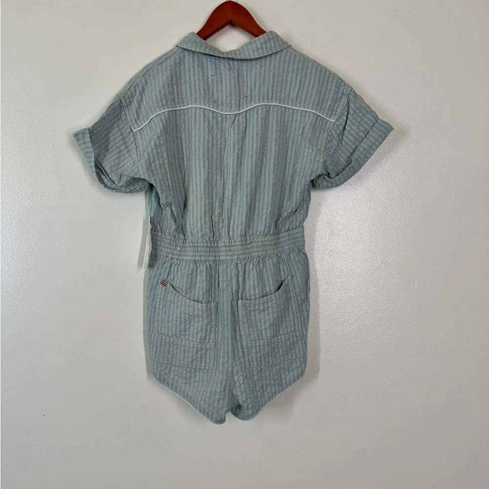 BDG Light Blue Striped Romper with a tie waist *NWT* - Picture 5 of 11